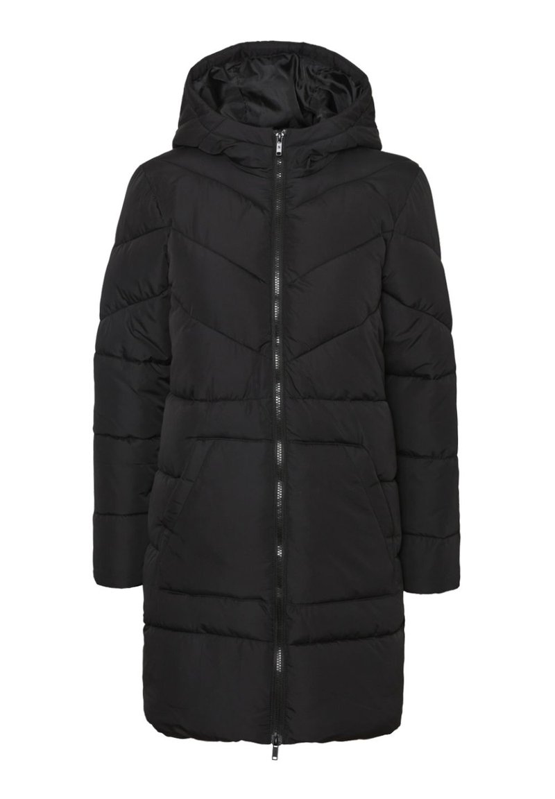 Noisy May Wintermantel zwart