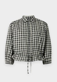 TIE WAIST SHIRT - Overhemdblouse - black/white