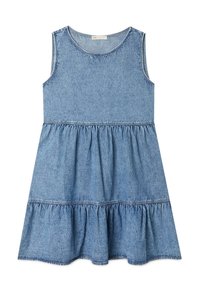 Stradivarius Farkkumekko - light blue