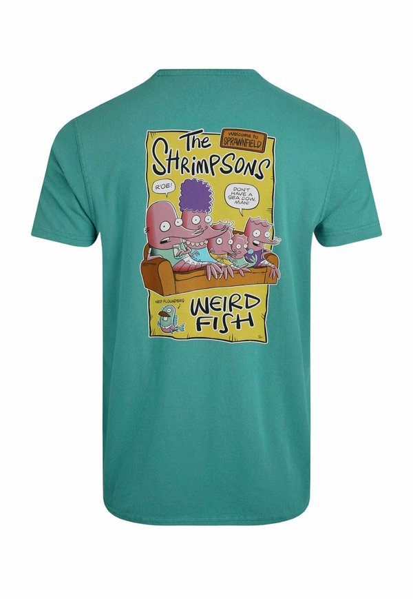 SHRIMPSONS BACK ARTIST - Print T-shirt - viridis3