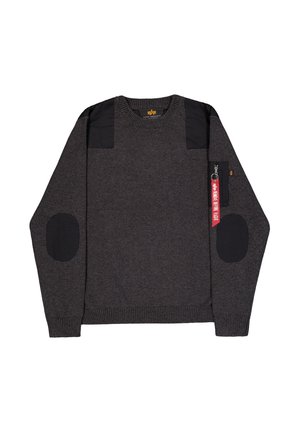 Alpha Industries, KNITTED UTILITY PULLOVER - Пуловер - black