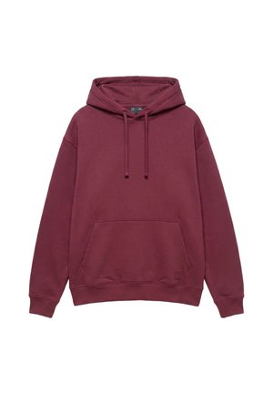 PULL&BEAR, BASIC - HOODIE - Sweat à capuche - bordeaux