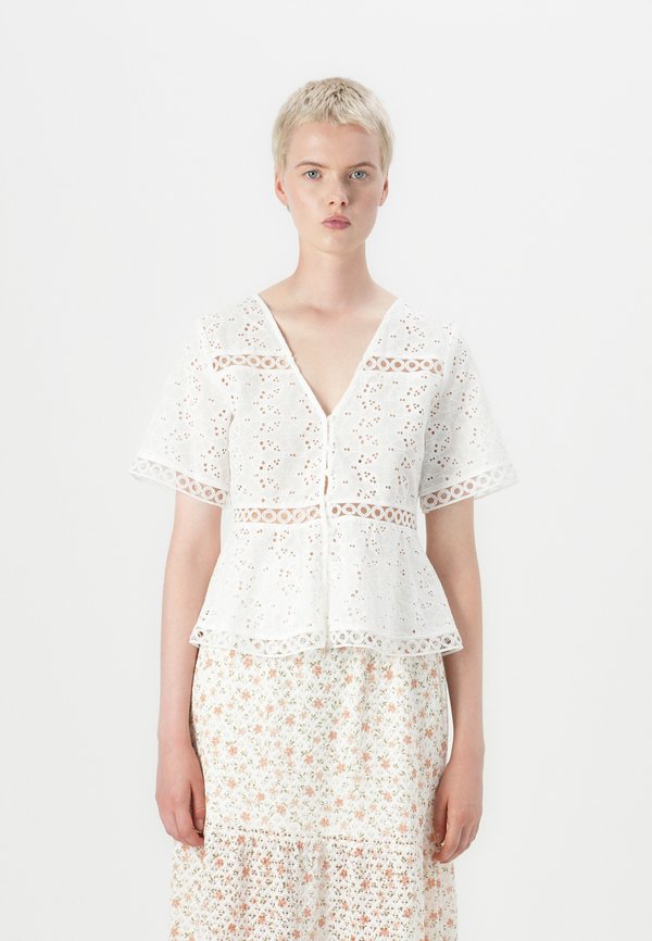 OBJVALRIA - Blouse - cloud dancer