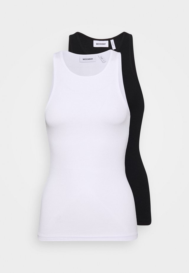 STELLA TANK 2 PACK  - Top - black/white