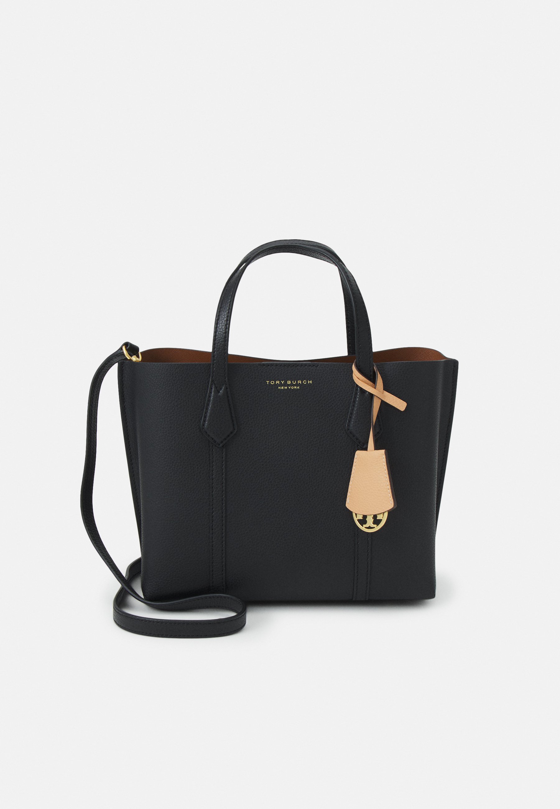 Tory Burch PERRY SMALL TRIPLE COMPARTMENT TOTE - Handbag - black 