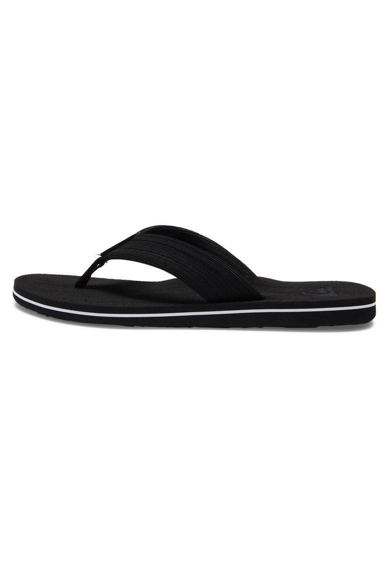 Quiksilver - MOLOKAI LAYBACK TEXTURED - Pool shoes - black white black, Enlarge