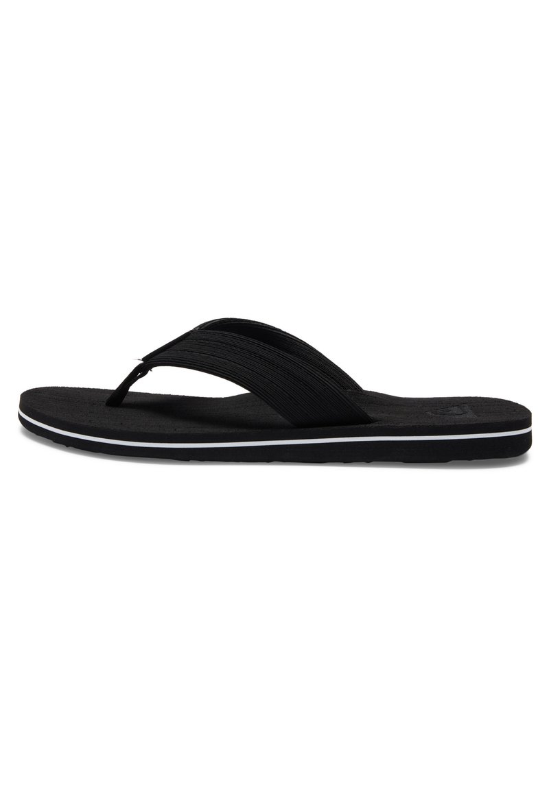 Quiksilver - MOLOKAI LAYBACK  - Hausschuh - black white black, Vergrößern