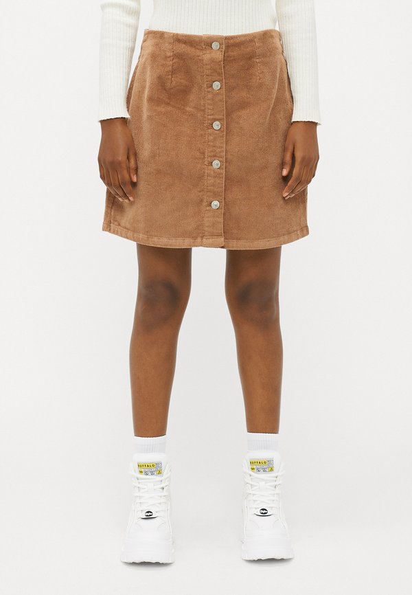 VMETTA SHORT SKATER - A-line skirt - tigers eye