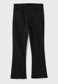 LIL HUSTLER FRAY - Bootcut farmer - black denim