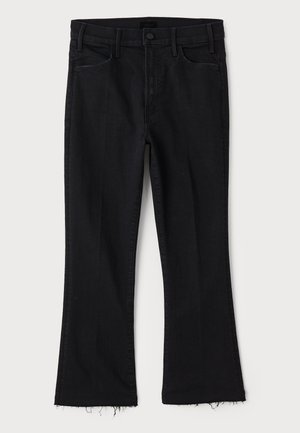 Mother LIL HUSTLER FRAY - Vaqueros bootcut - black denim
