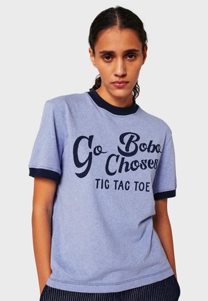 Print T-shirt - light blue