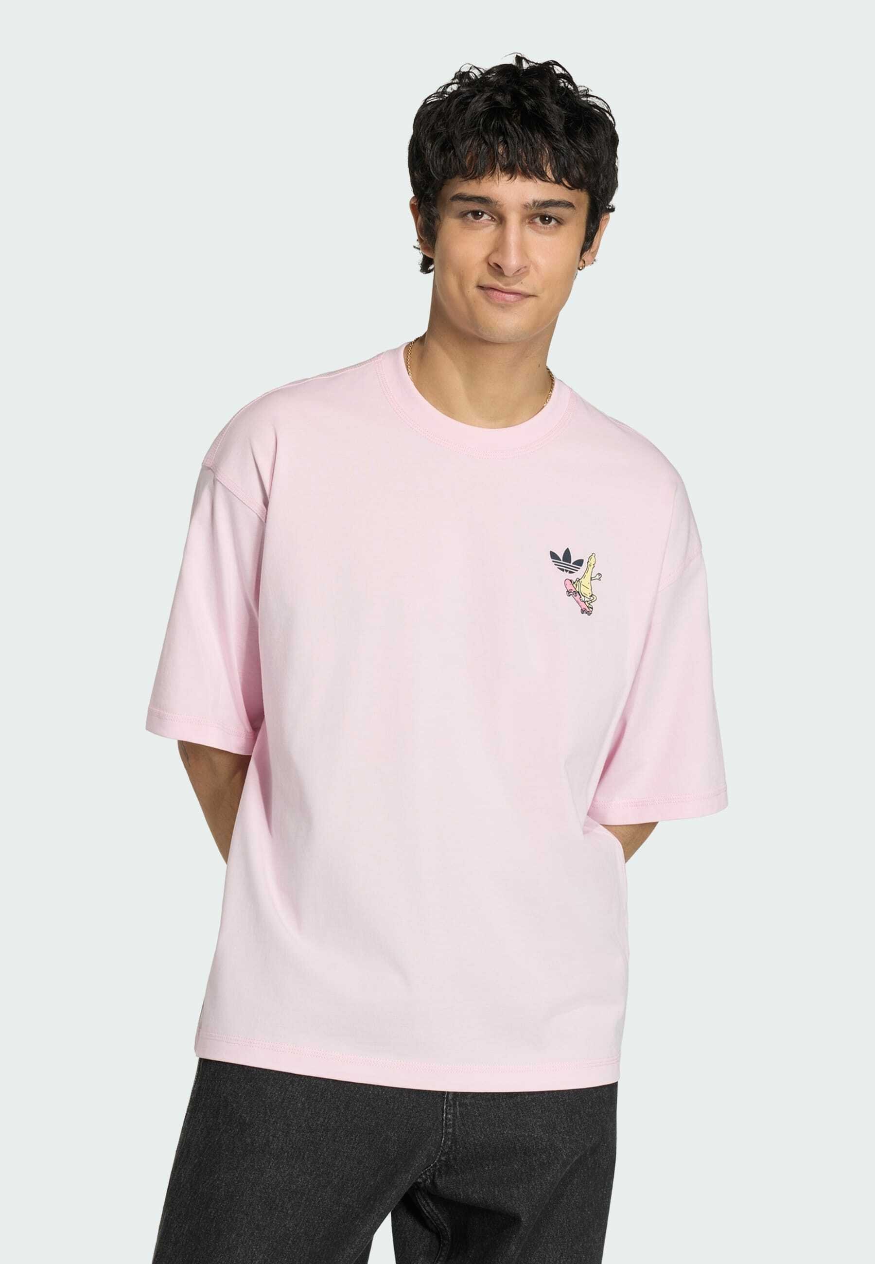 adidas Originals CHESS GRAPHIC TEE - Print T-shirt - clear pink