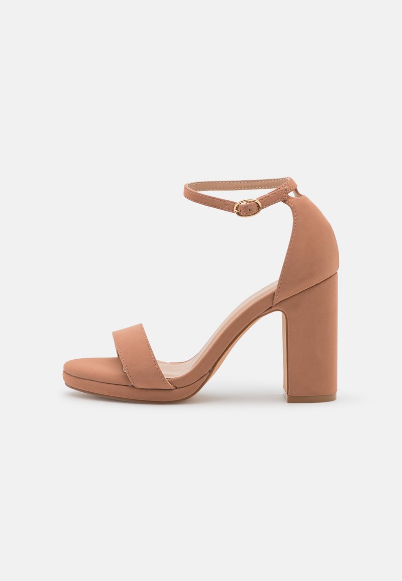 Anna Field Sandalen met hoge hak cognac