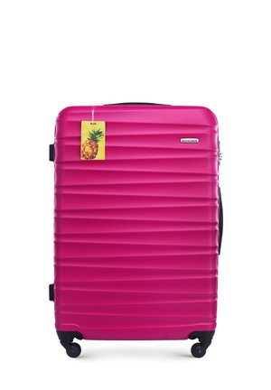 WITTCHEN LARGE SUITCASE WITH LUGGAGE TAG FROM ABS - Wheeled suitcase - pink