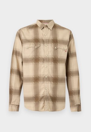 Replay, CHECKED ESSENTIAL SHIRT - Πουκάμισο - brown/cream