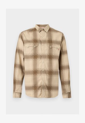 Replay, CHECKED ESSENTIAL SHIRT - Chemise - brown/cream
