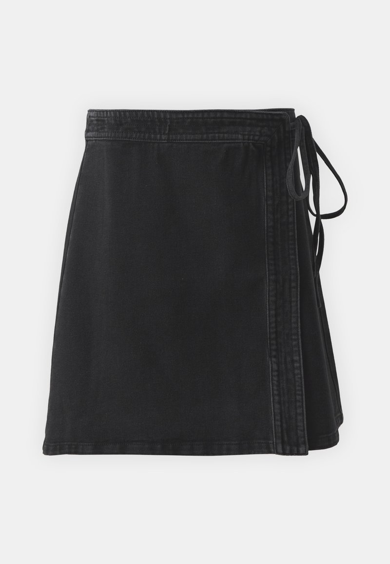 PIECES Pctala Wikkelrok voor dames, Noos Bc, zwart/Aop: dot, L