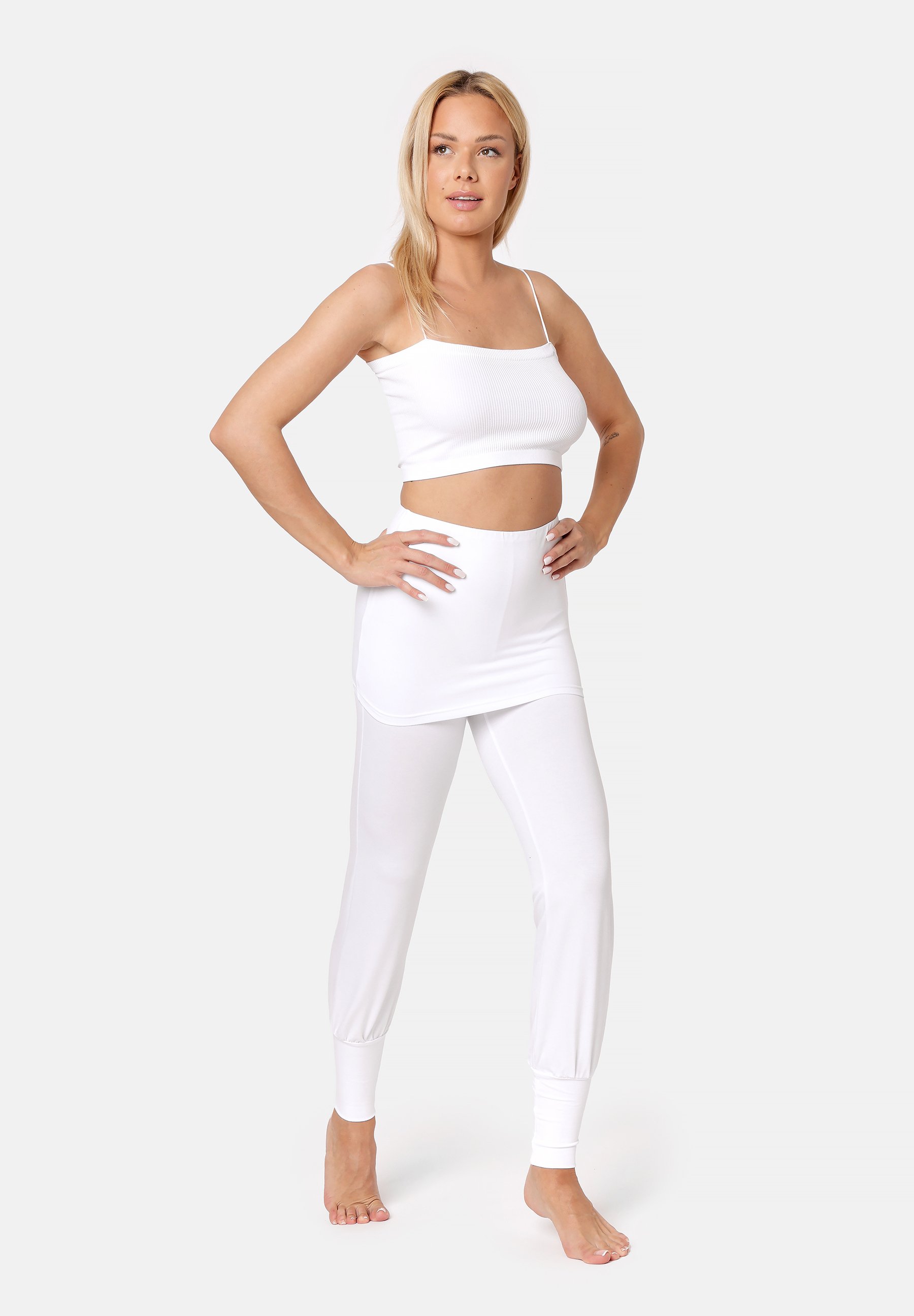 Bellivalini Lunghi Leggins Neon Colorati di Anni '80 da Donna Sport Danza Esercizio BLV50-294 (Rosa, XS