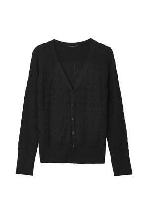 Calliope, MAGLIA TINTA UNITA - Cardigan - ultrablack