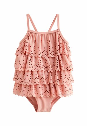 Next BRODERIE RUFFLE  - Fürdőruha - pink