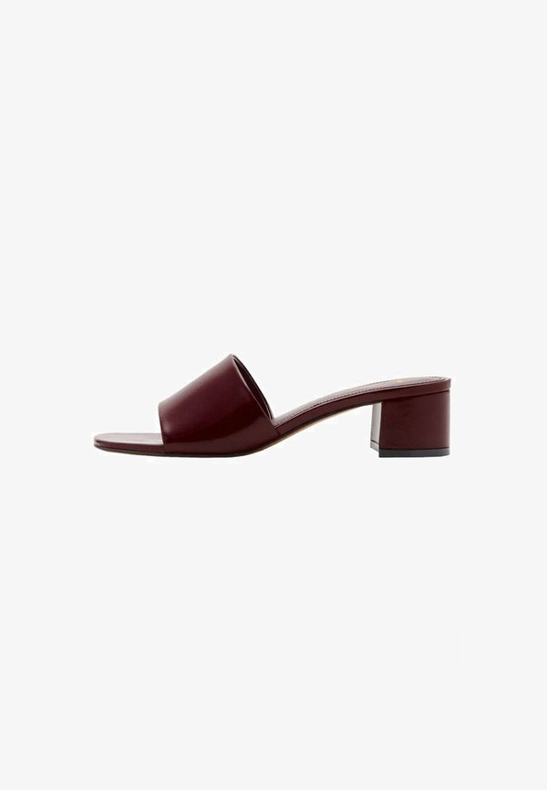 BLOCK - Heeled mules - bordeaux