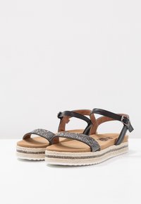 Refresh Korkeakorkoiset sandaalit - black
