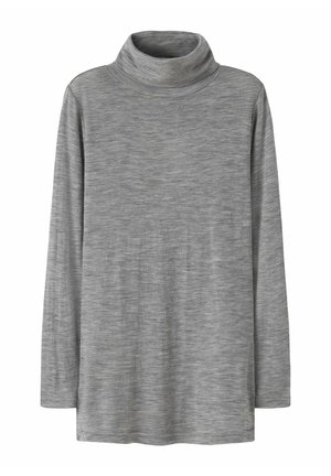 TWO SOON, Knit Roll Neck Wool - Maglietta a manica lunga - grey melange