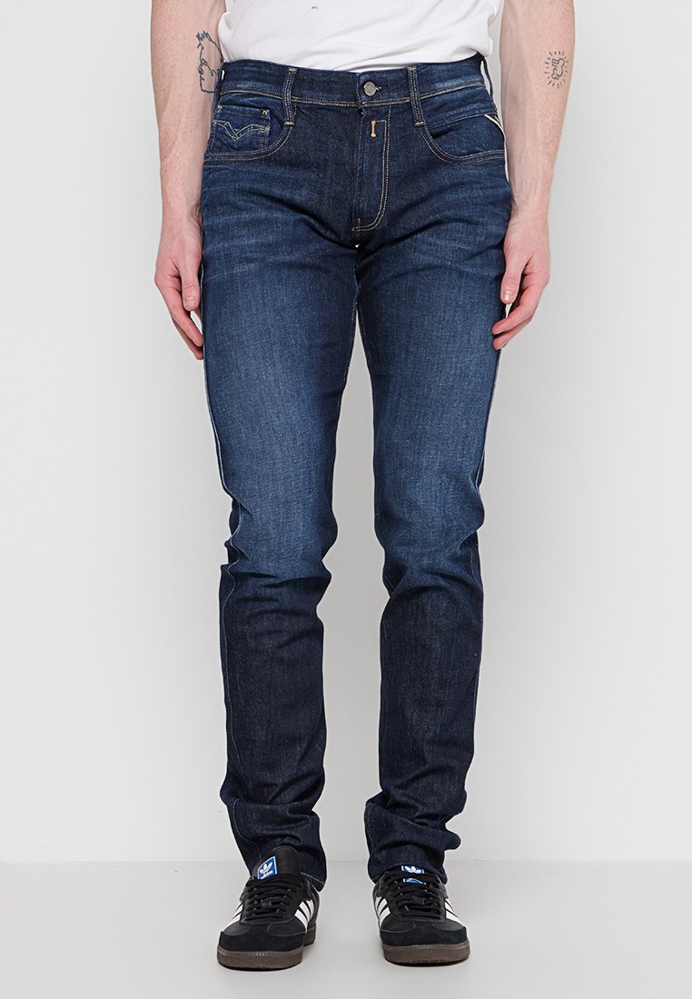 Replay Slim fit jeans donkerblauw Replay Slim fit jeans donkerblauw