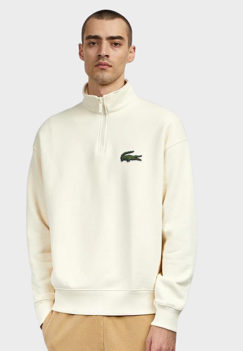 Lacoste HALFZIP HIGH UNISEX - Ikdienas džemperis - beige