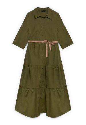 Fiorella Rubino, VESTITO CHEMISIER POWER. - Maxikleid - verde militare
