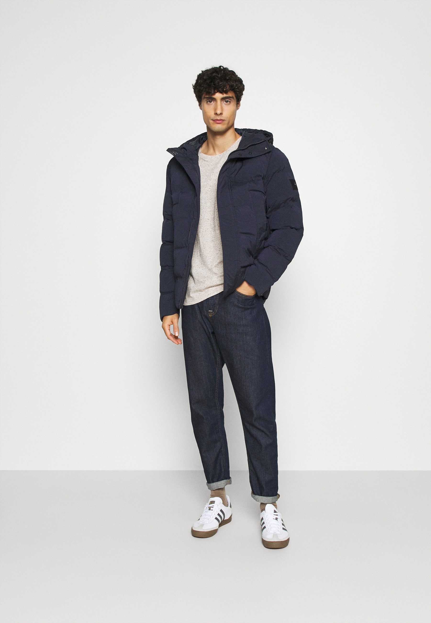 STRETCH HOODED Vinterjakke blue STRETCH HOODED Vinterjakke blue