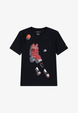 Jordan GHOST MAN TEE - Trükipildiga T-särk - black