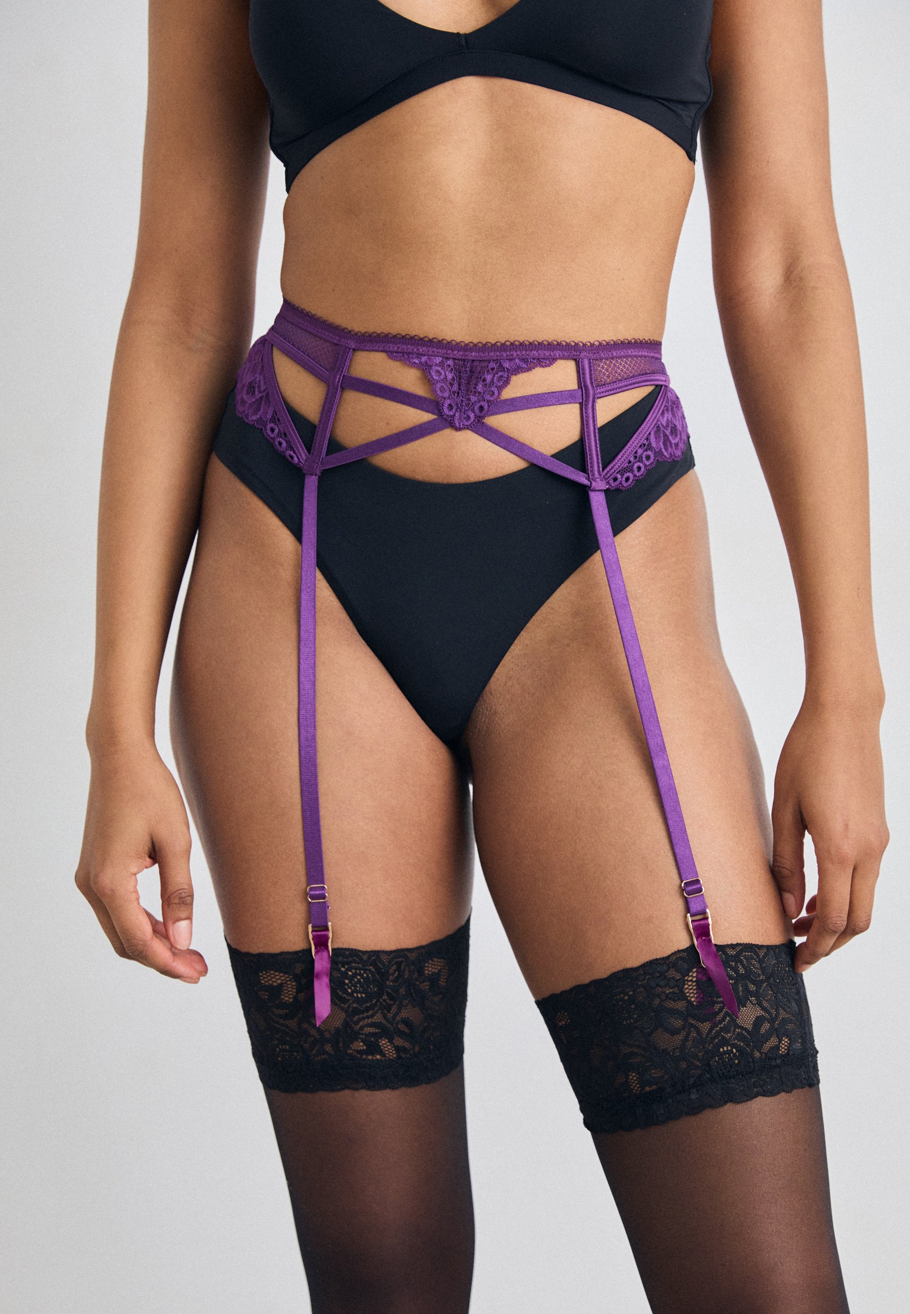 hunkemöller garter belt Hunkemöller ANNA SUSPENDER BELT - Strumpfhalter - imperial purple/lila