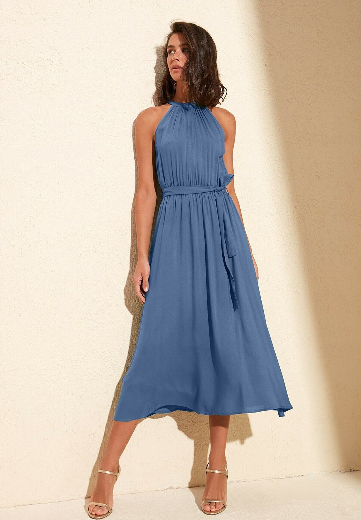 robe bleu zalando