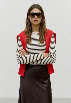Vero Moda, TOP SNLINE TOP - Long sleeved top - ecru