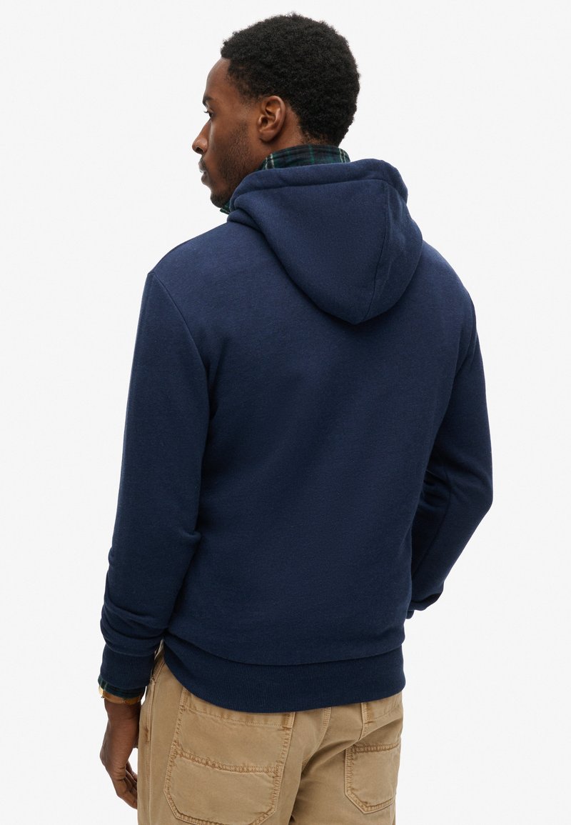 Sweat à capuche zippé à logo Essentialbleu moyen pilote pour Homme