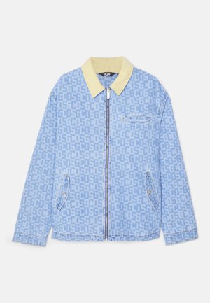 GCDS MONOGRAM HARRINGTON JACKET - Veste en jean - light blue