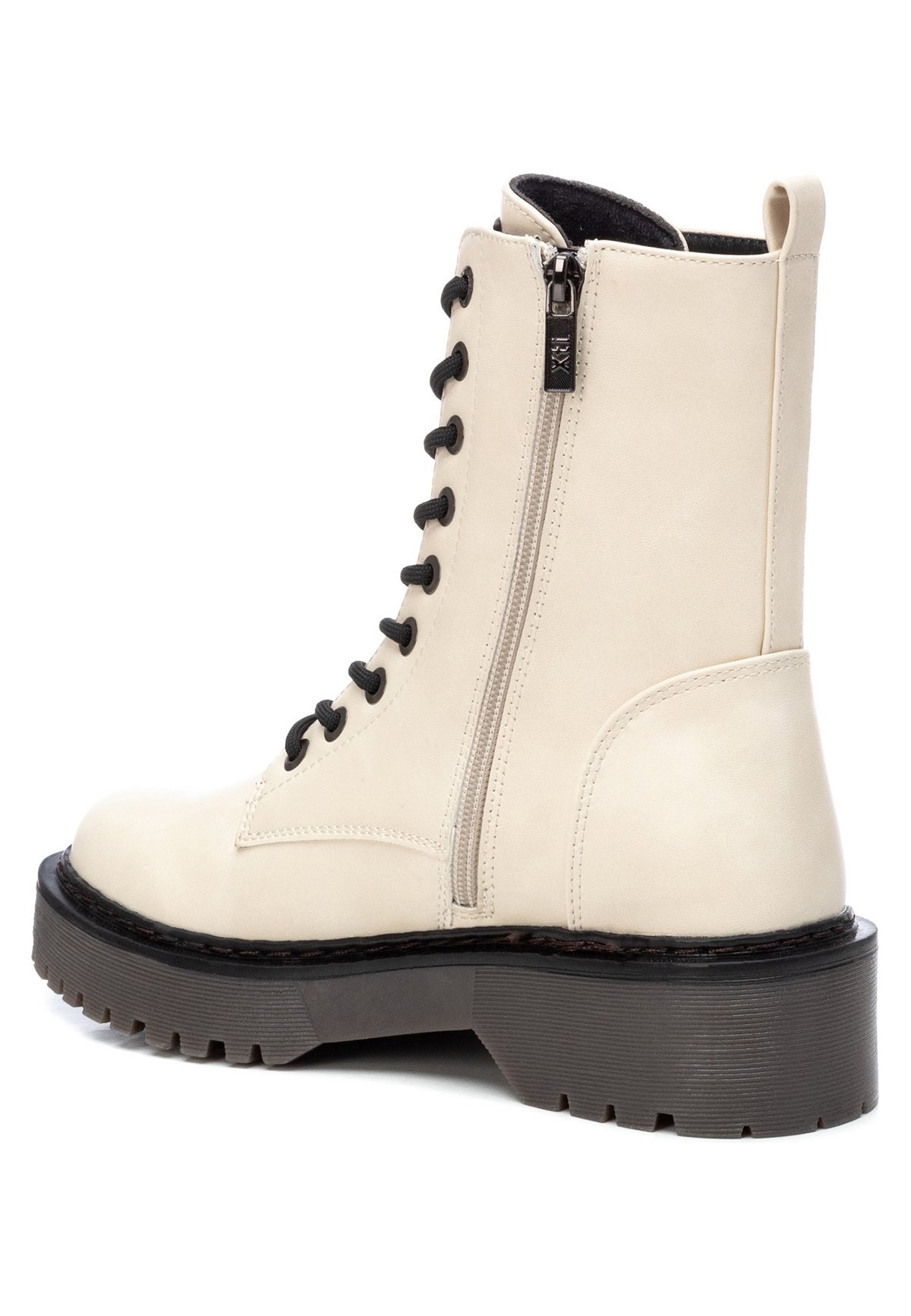 XTI Botines con cordones - ice/crema - Zalando.es