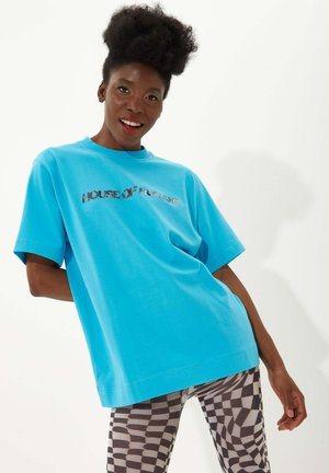 TRANSFER PRINTED  - Print T-shirt - blue