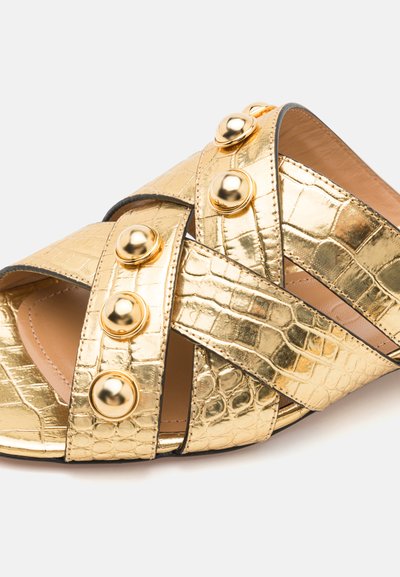 A.BOCCA MAXI STUDS - Pantoletai - metal oro