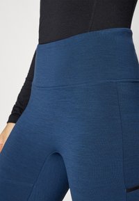 Norrøna FEMUND WARMWOOL FLEX - Tights - indigo night