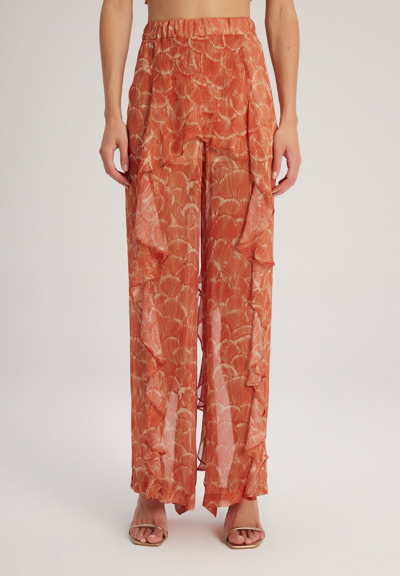 adL FLYWELL - Pantalones - Printed Orange