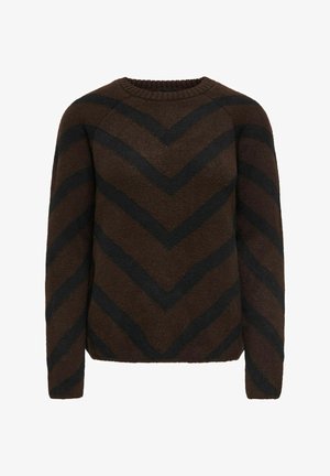 ONLY, ONLELIZA L/S PULLOVER KNT NOOS - Пуловер - coffee bean