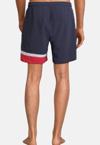 Fila Shorts da mare - black iris true red bright white