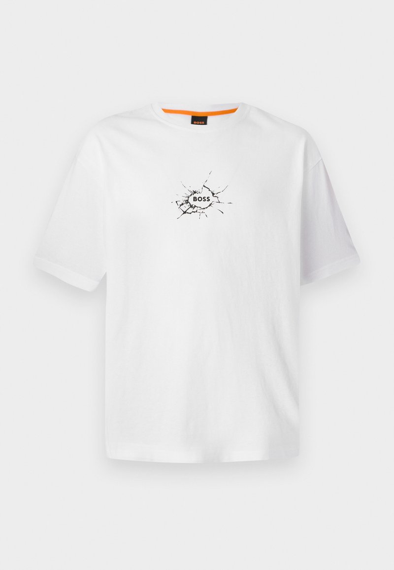 Boss T-shirt print wit Boss T-shirt print wit