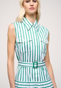 Luisa Spagnoli PELLICOLA - Skjortklänning - var bianco verde