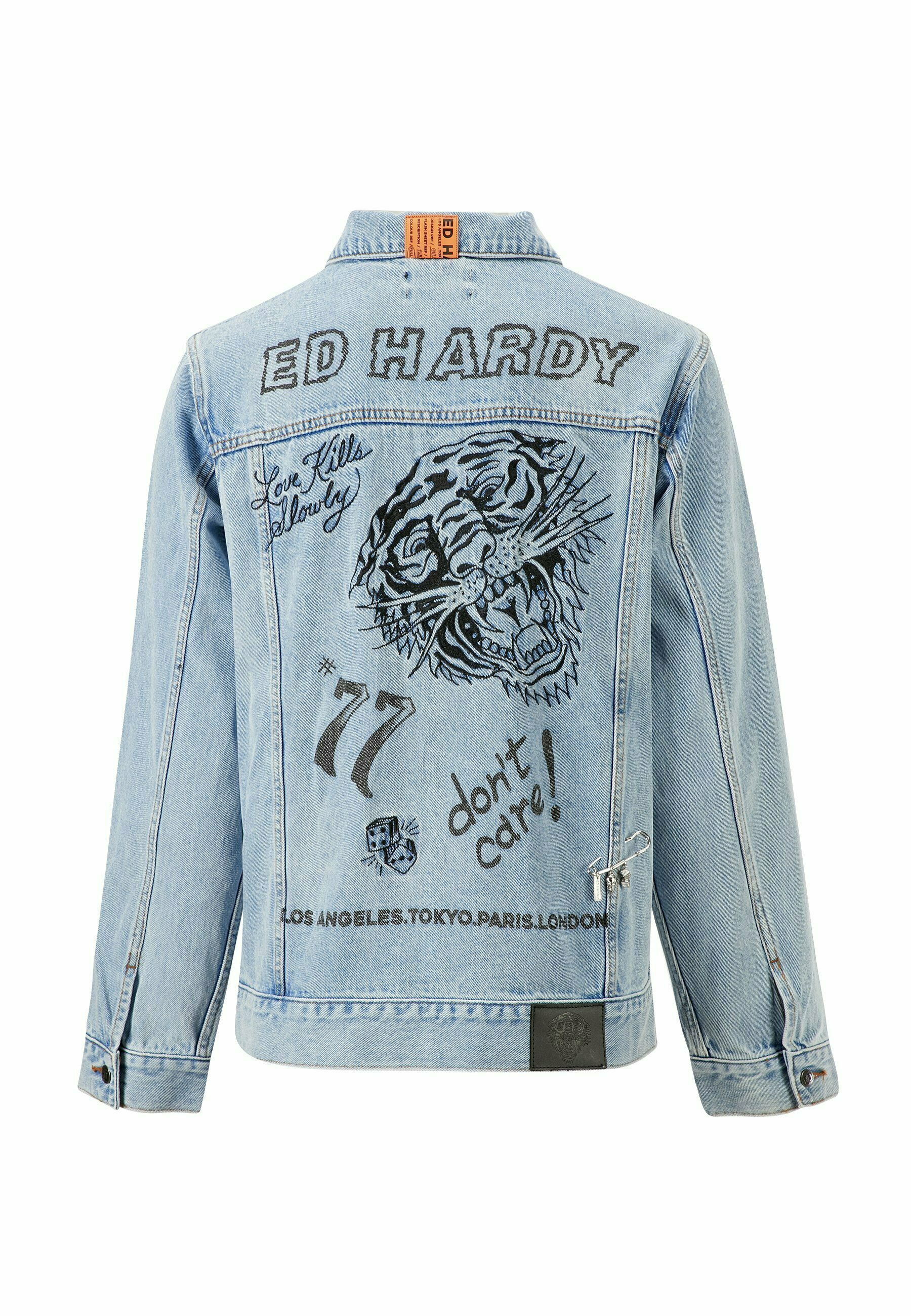 ed hardy denim jacket