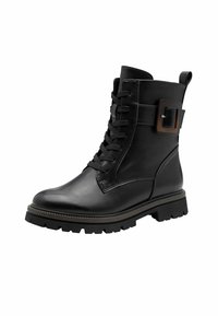 Marco Tozzi Plateaustiefelette - black nappa