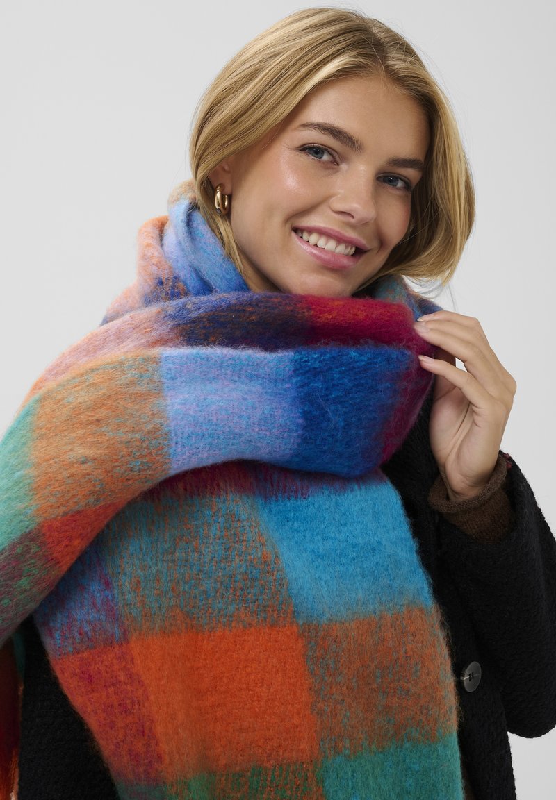 Saint Tropez FALBERTA - Sjal / Tørklæder - red multi check