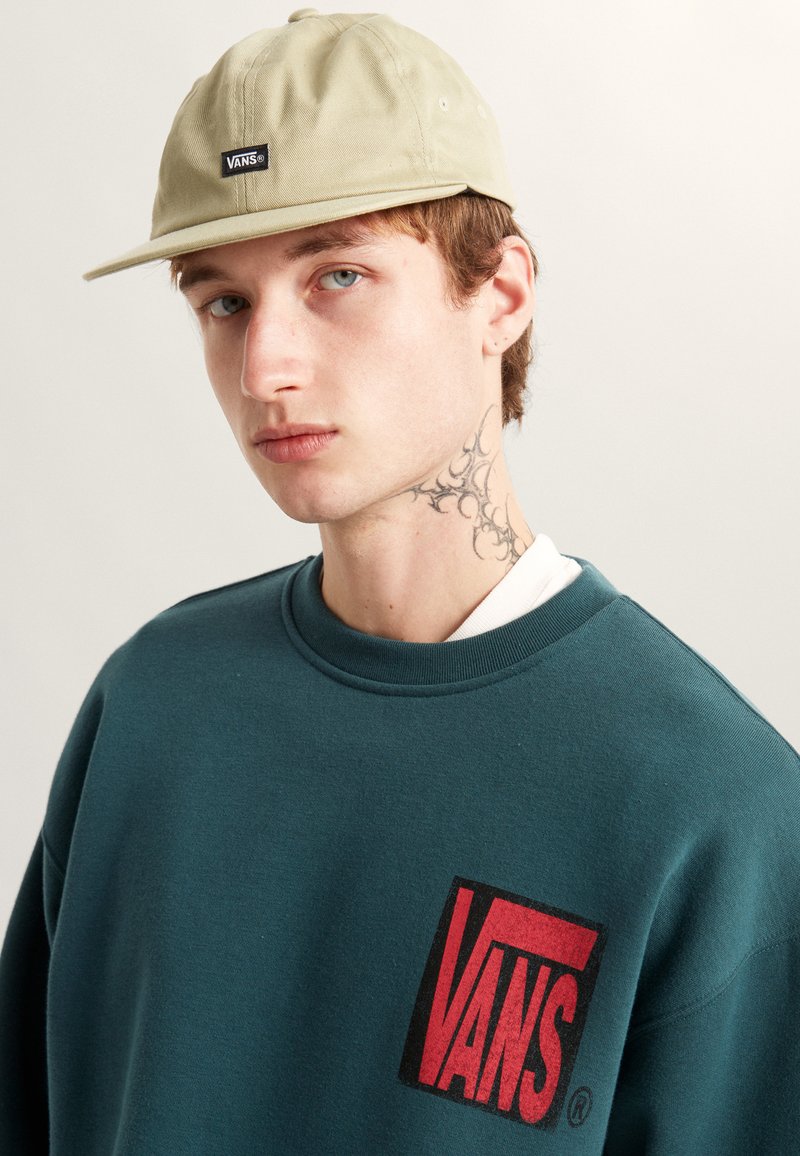 Vans STRETCH STACK CRACKLE CREW - Mikina - medium green